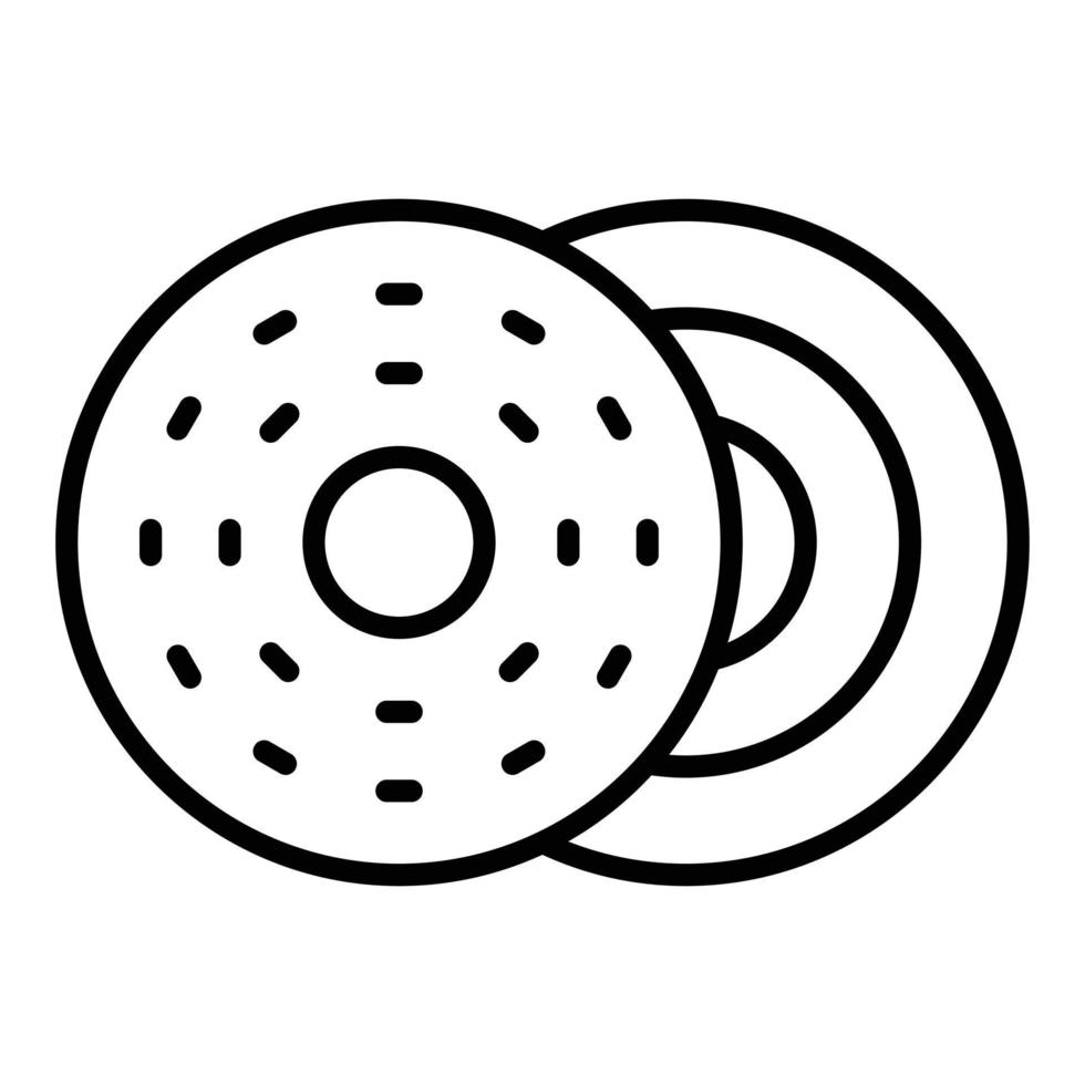 Bagel Icon Style vector