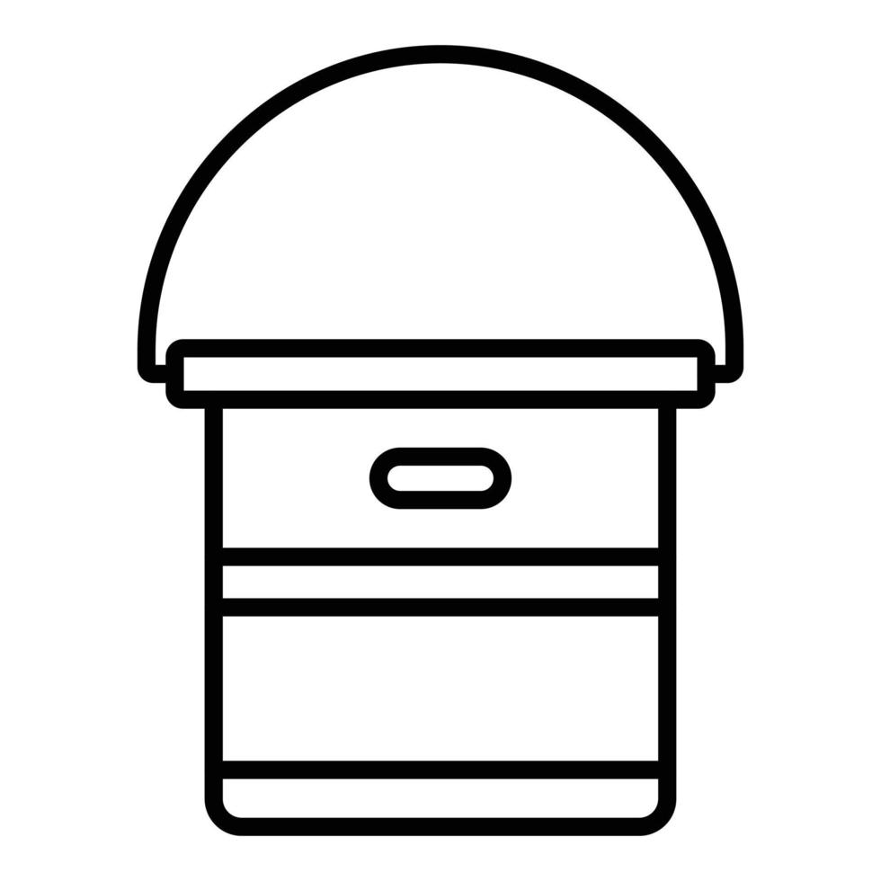 Water Bucket Icon Style vector