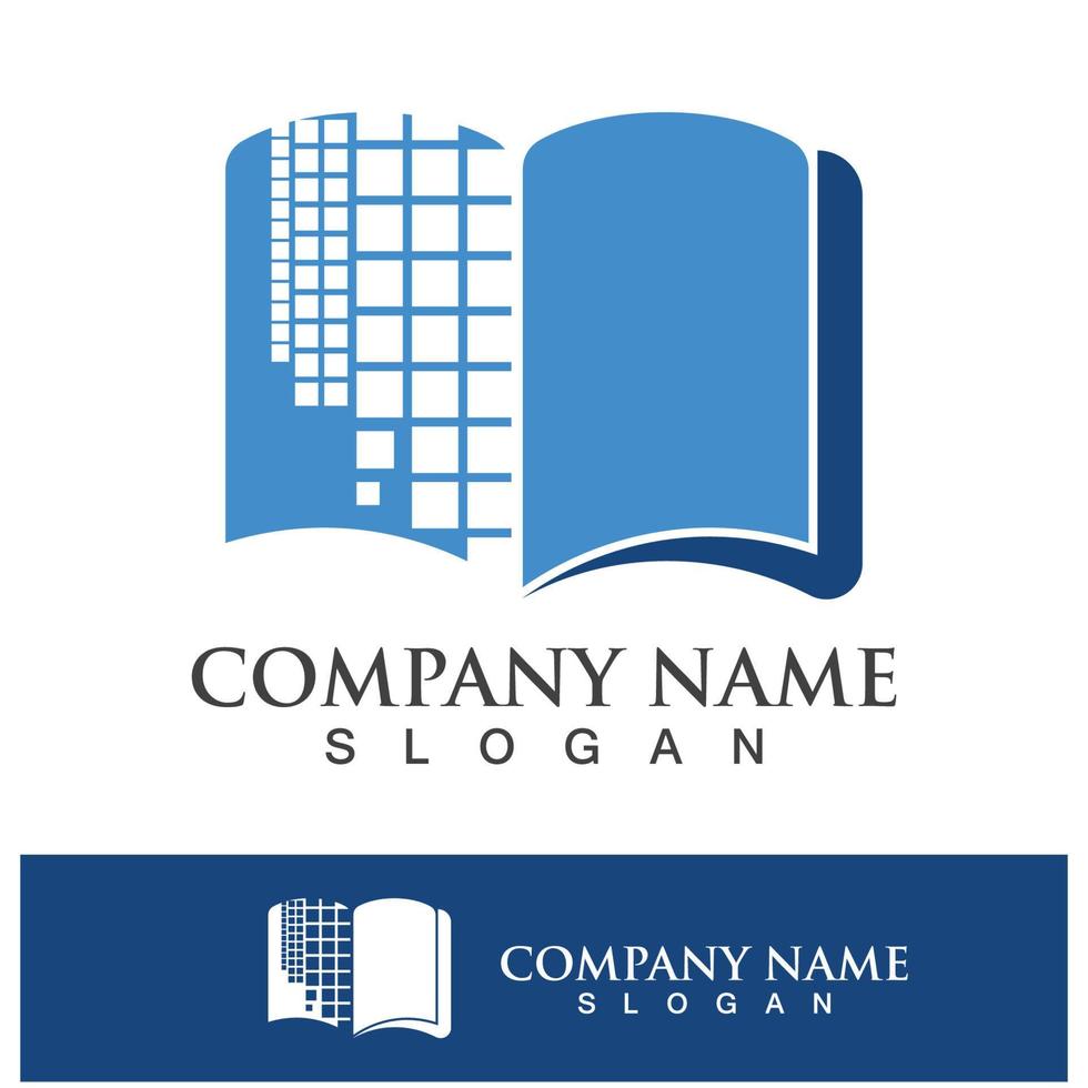 Digital book logo icon technology vector