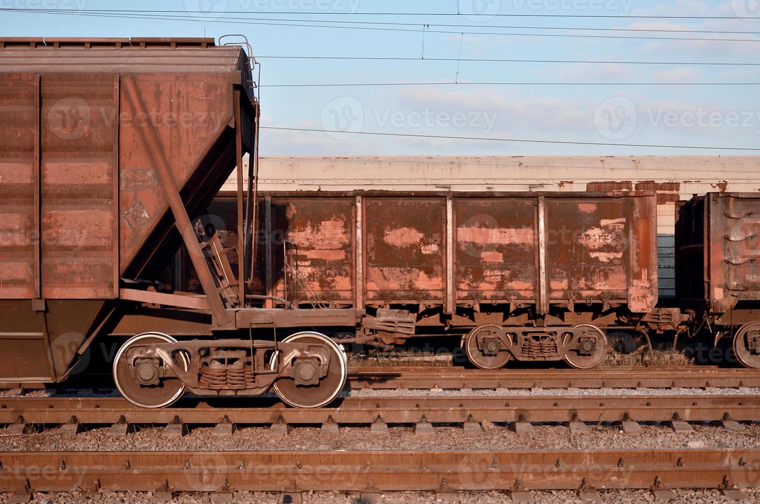 Parts of the freight railcar photo