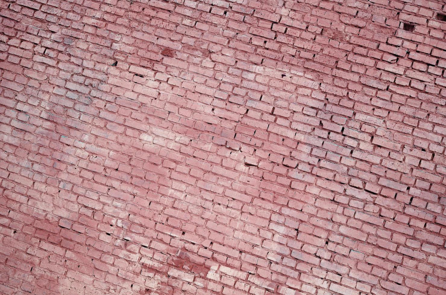 Square brick block wall background and texture. Painted in red 12751774
