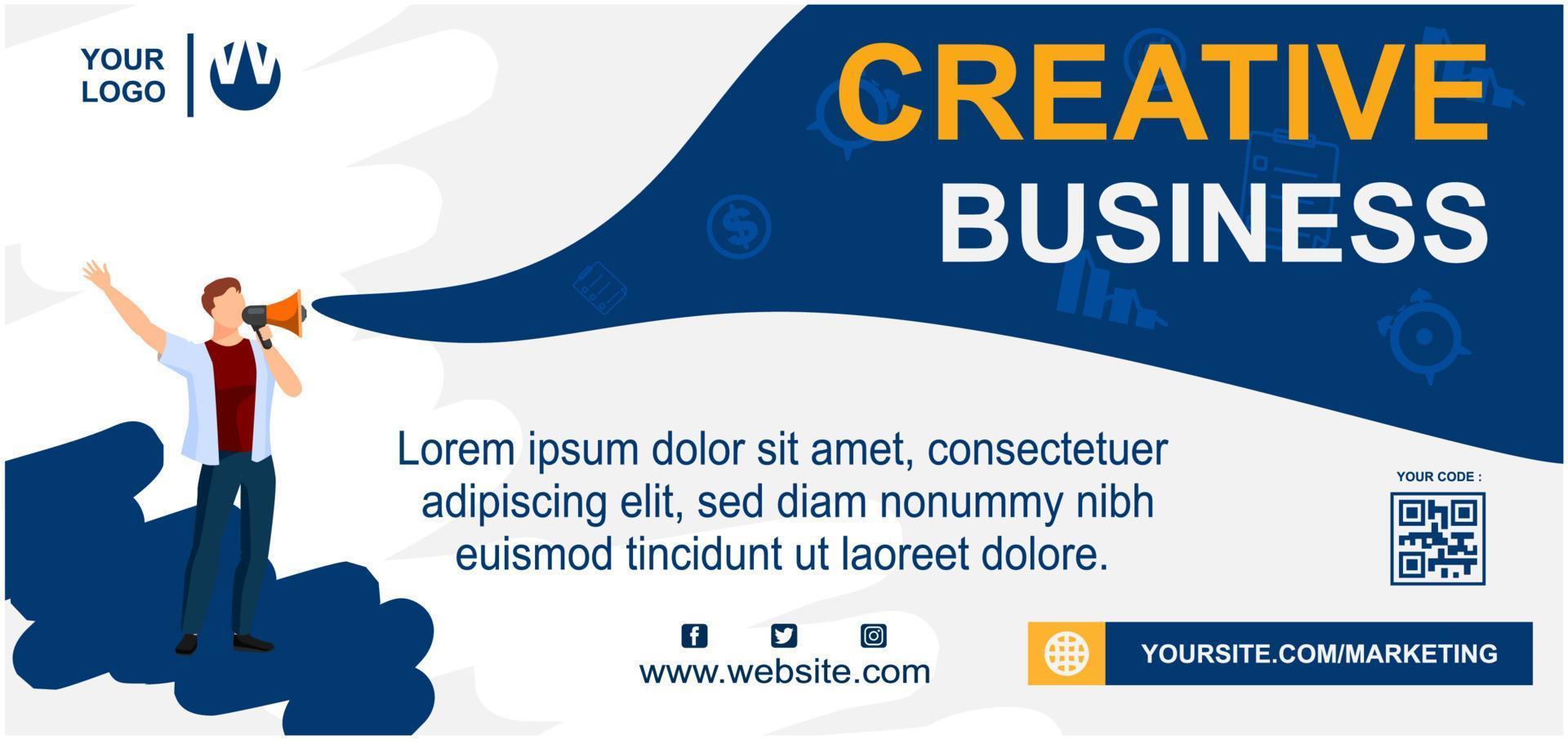 business and marketing banner template vector