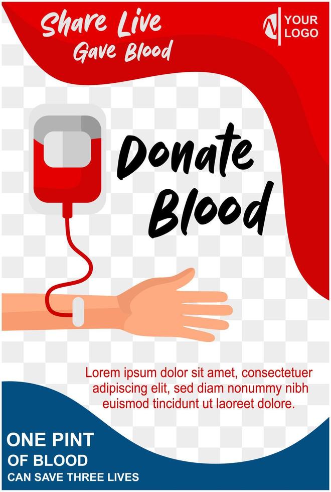 world donate blood day vector