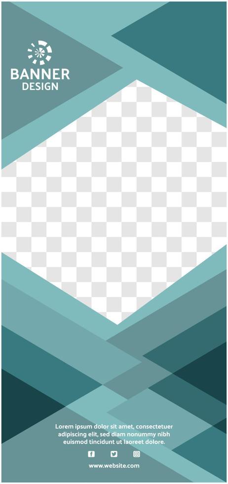 template banner vertical for business and marketing vector