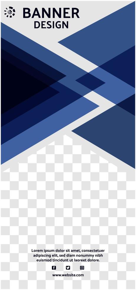 template banner vertical for business and marketing vector