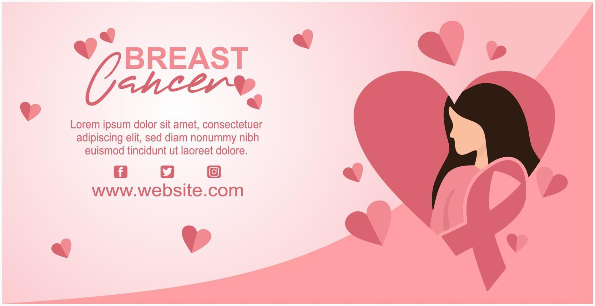 breast cancer day awareness october vector