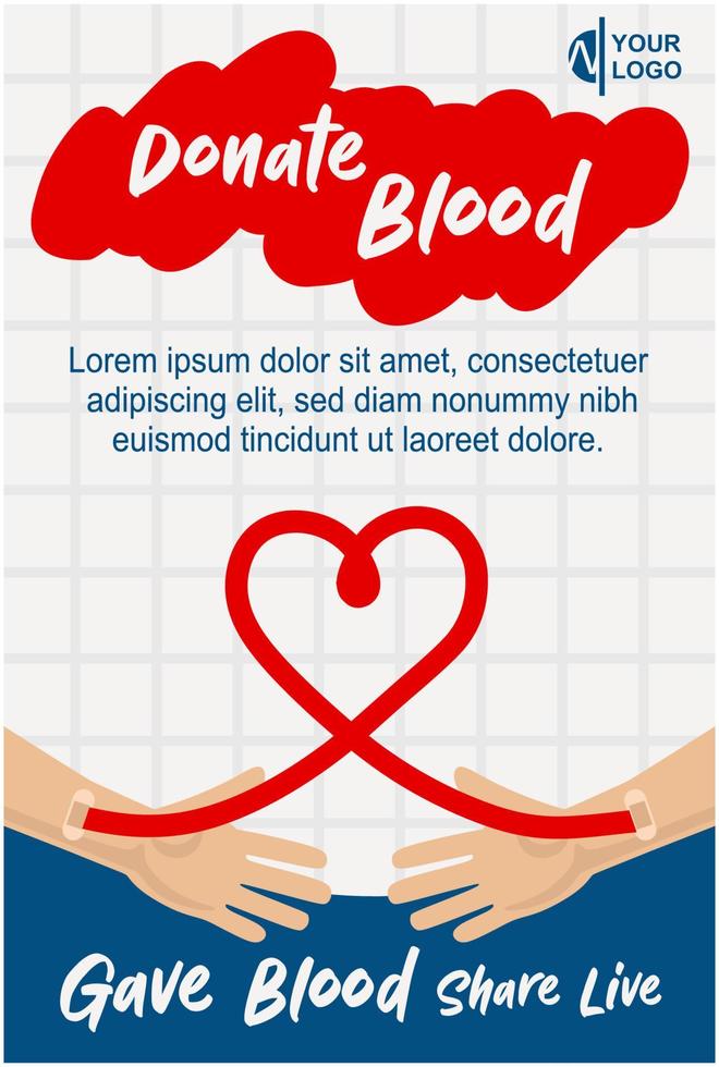 world donate blood day vector
