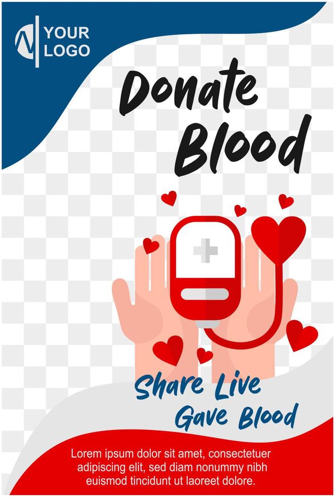 world donate blood day vector