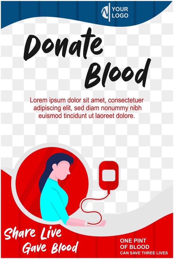 world donate blood day vector