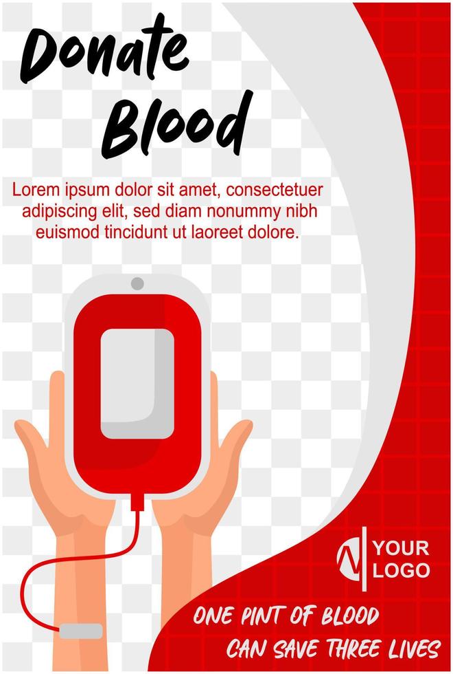 world donate blood day vector