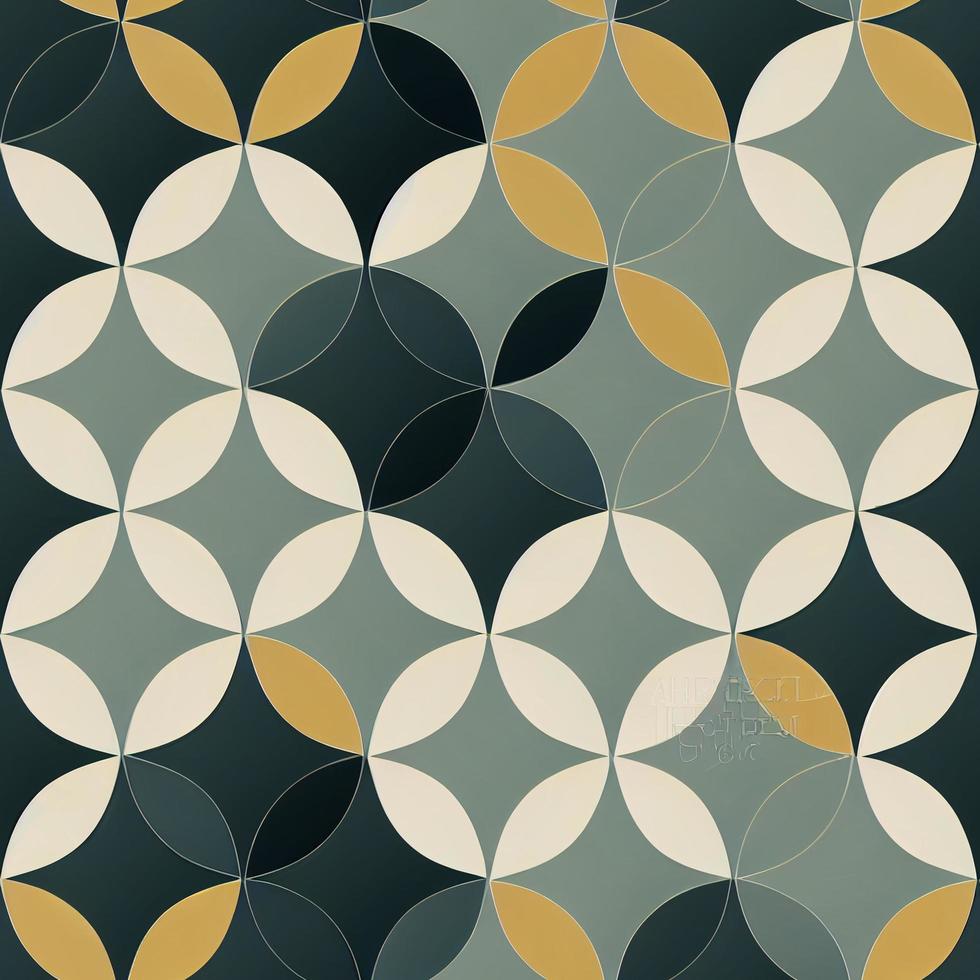 Seamless pattern of geometric shapes photo