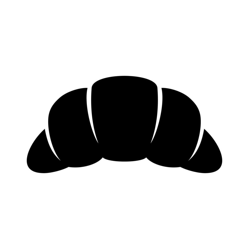 croissant flat icon vector