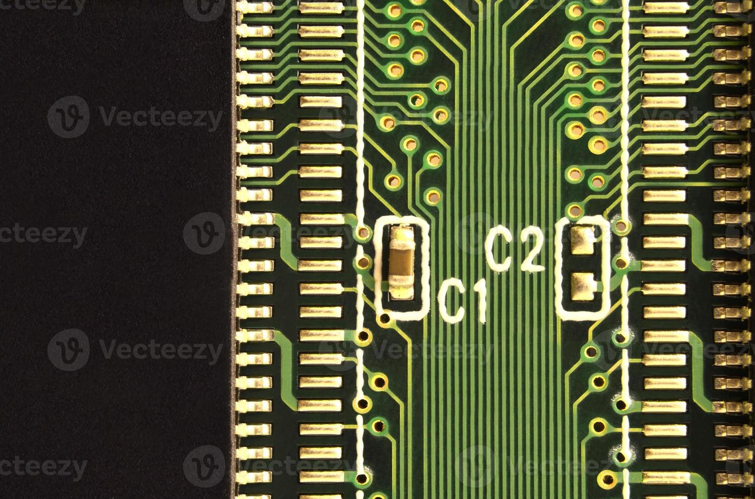 Macro of circuit board photo