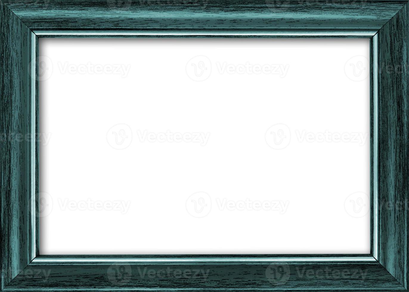 Empty picture frame with a free place inside, isolated on white photo