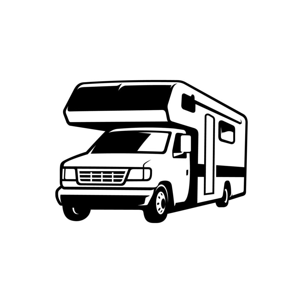 vector de ilustración de coche de camping rv