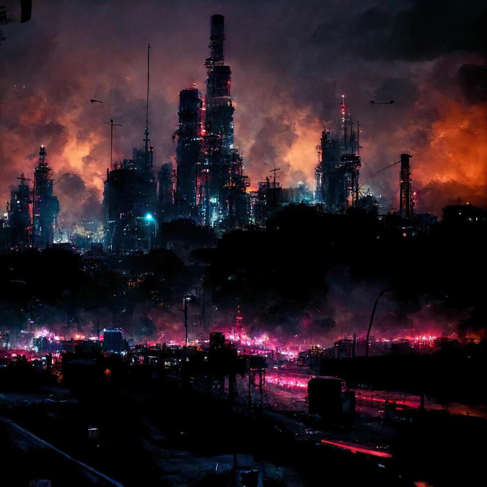Representación 3d de un dibujo de ciudad futurista digital al atardecer 12753435 Foto de stock en Vecteezy Representación 3d de un dibujo de ciudad futurista digital al atardecer 12753435 Foto de stock en Vecteezy