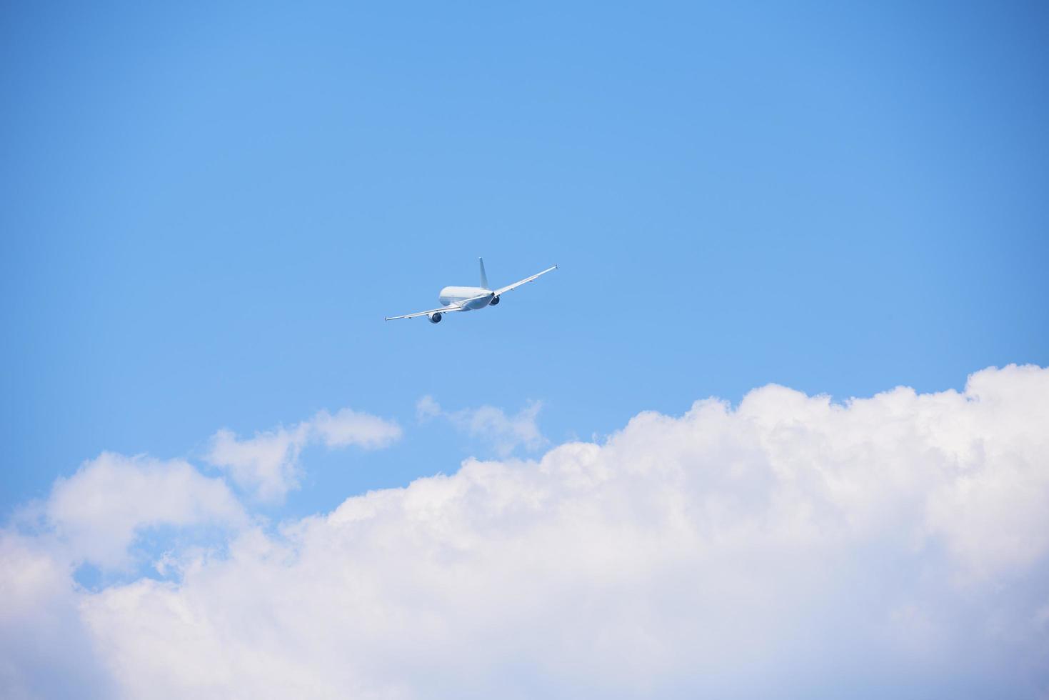 Modern airplane view photo