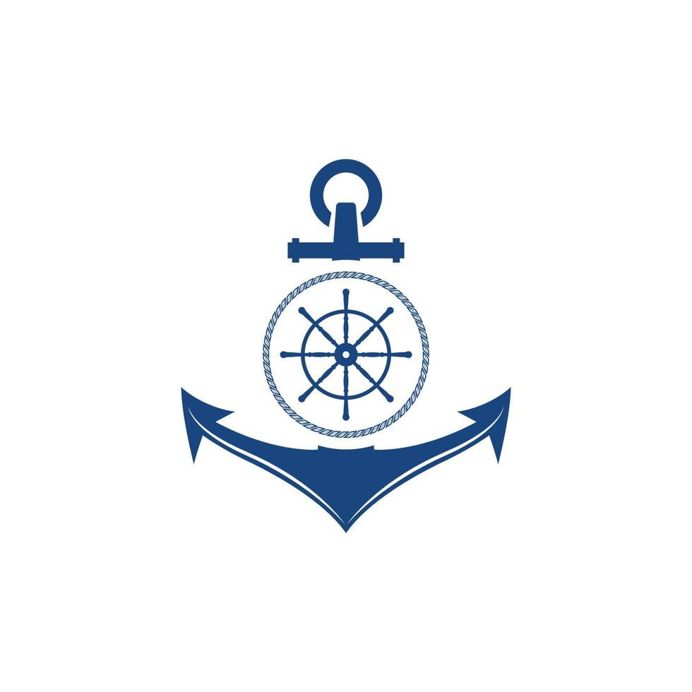 Anchor icon Logo Template vector