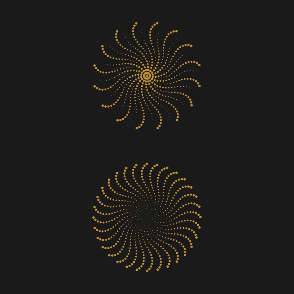 halftone circle dots vector