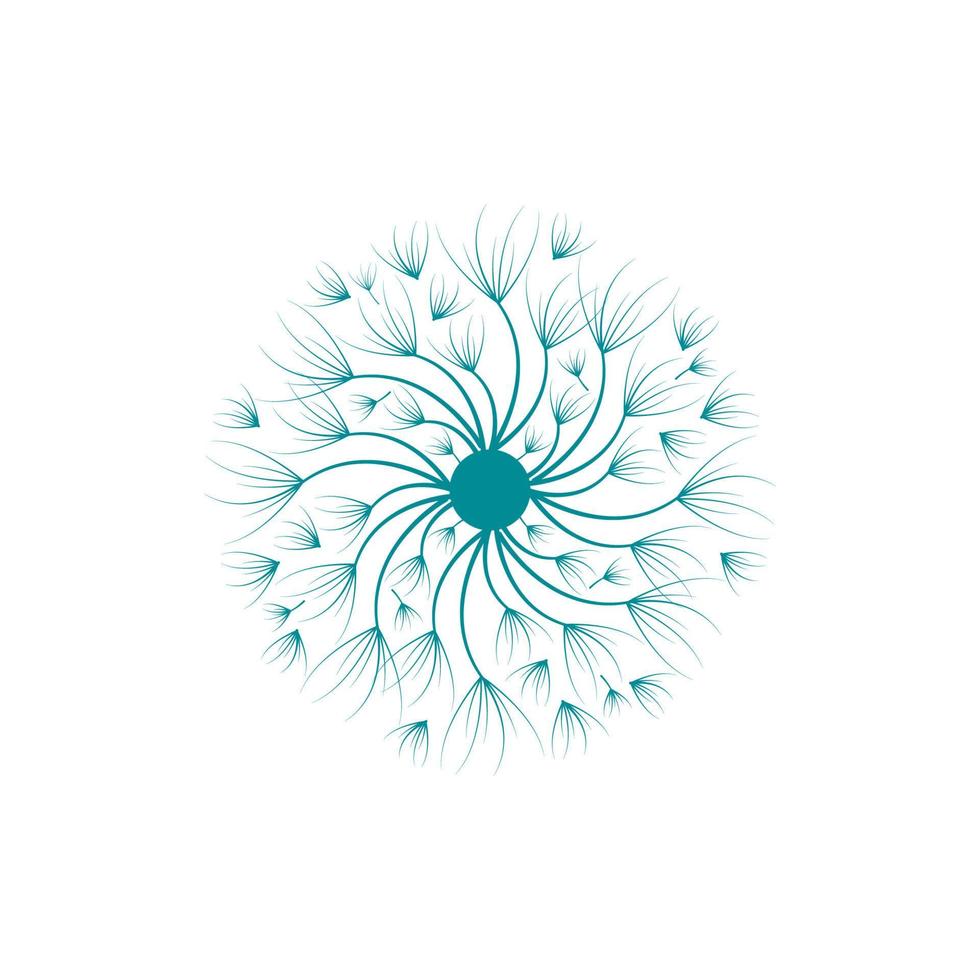 Dandelion vector icon design