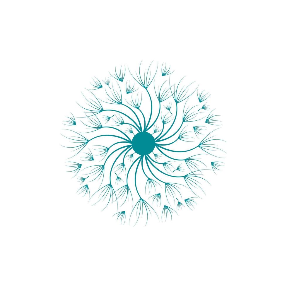 Dandelion vector icon design