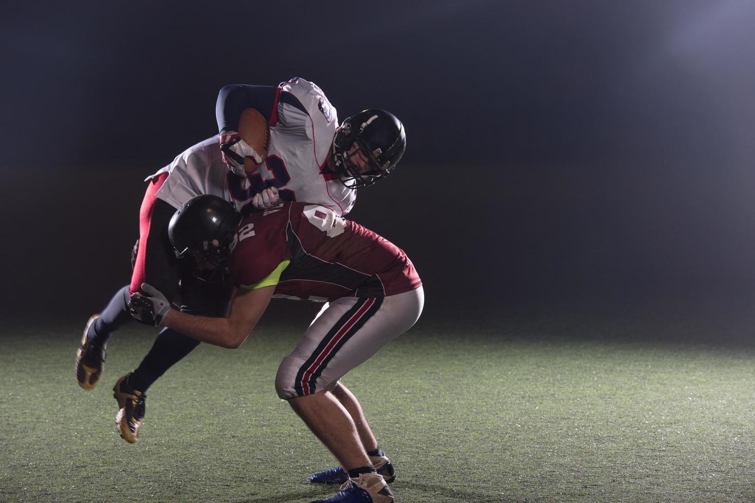 American football players in action photo