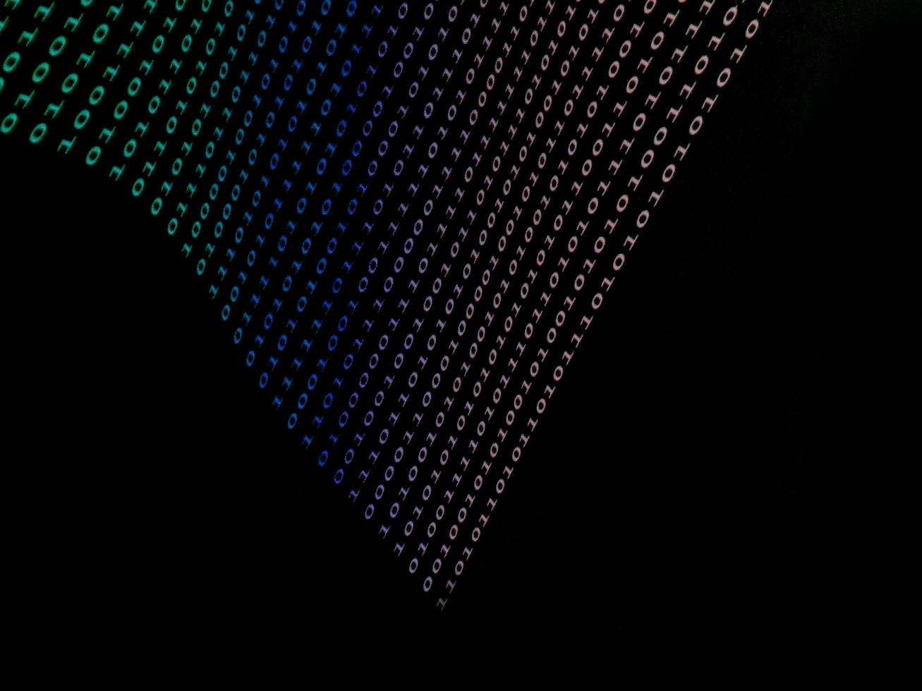 black binary  numbers photo