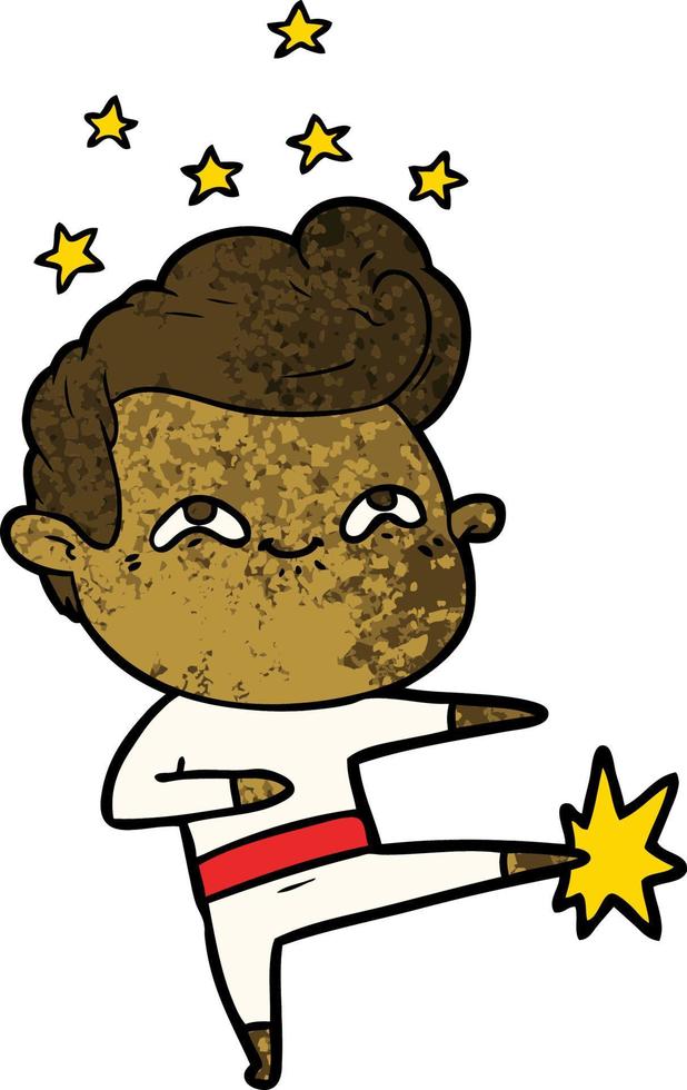 Vector man character in cartoon style