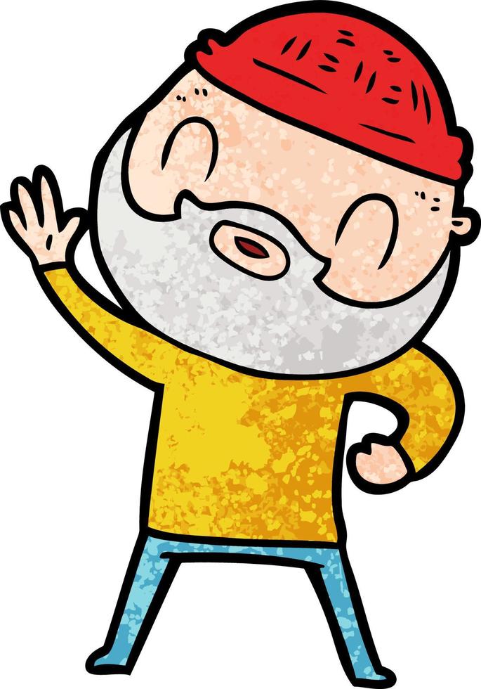 Vector man character in cartoon style