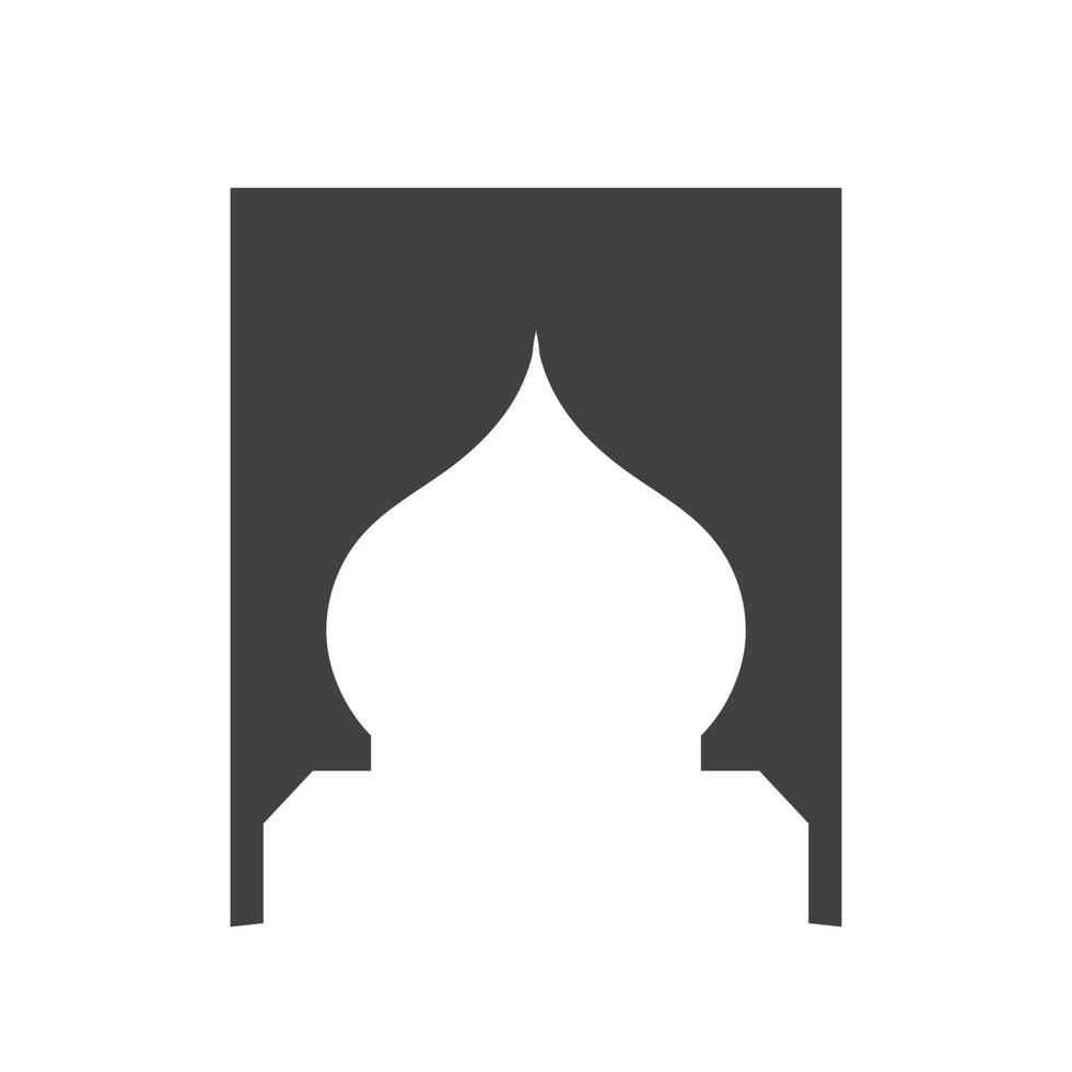 Mosque Window Vector Icon