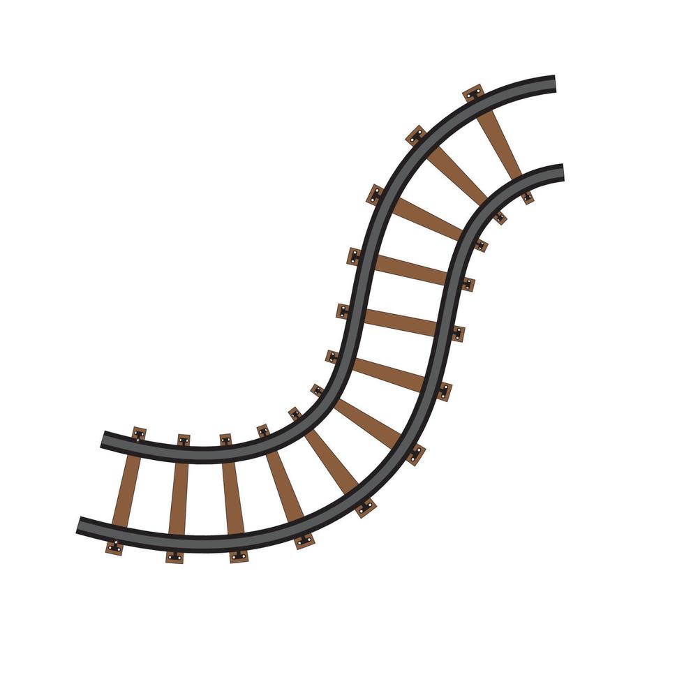 vector de ilustración de ferrocarril