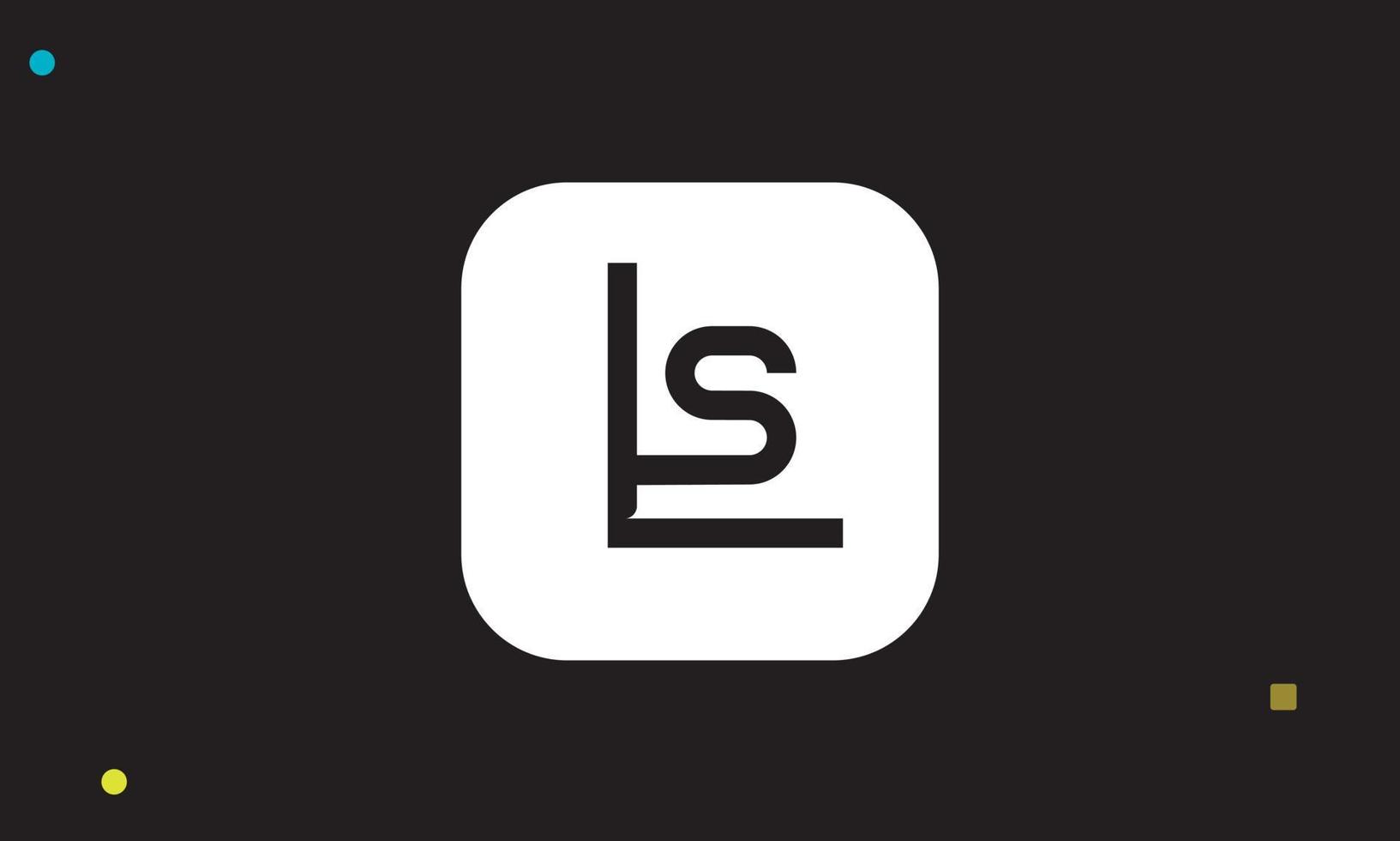 Alphabet letters Initials Monogram logo LS, SL, L and S vector