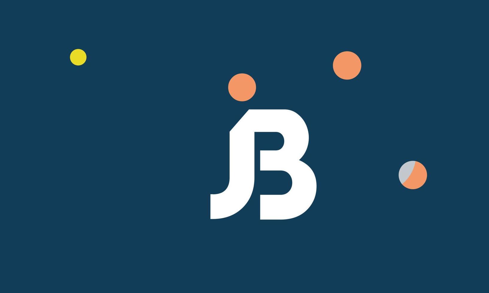 Alphabet letters Initials Monogram logo JB, BJ, J and B 12757535 Vector