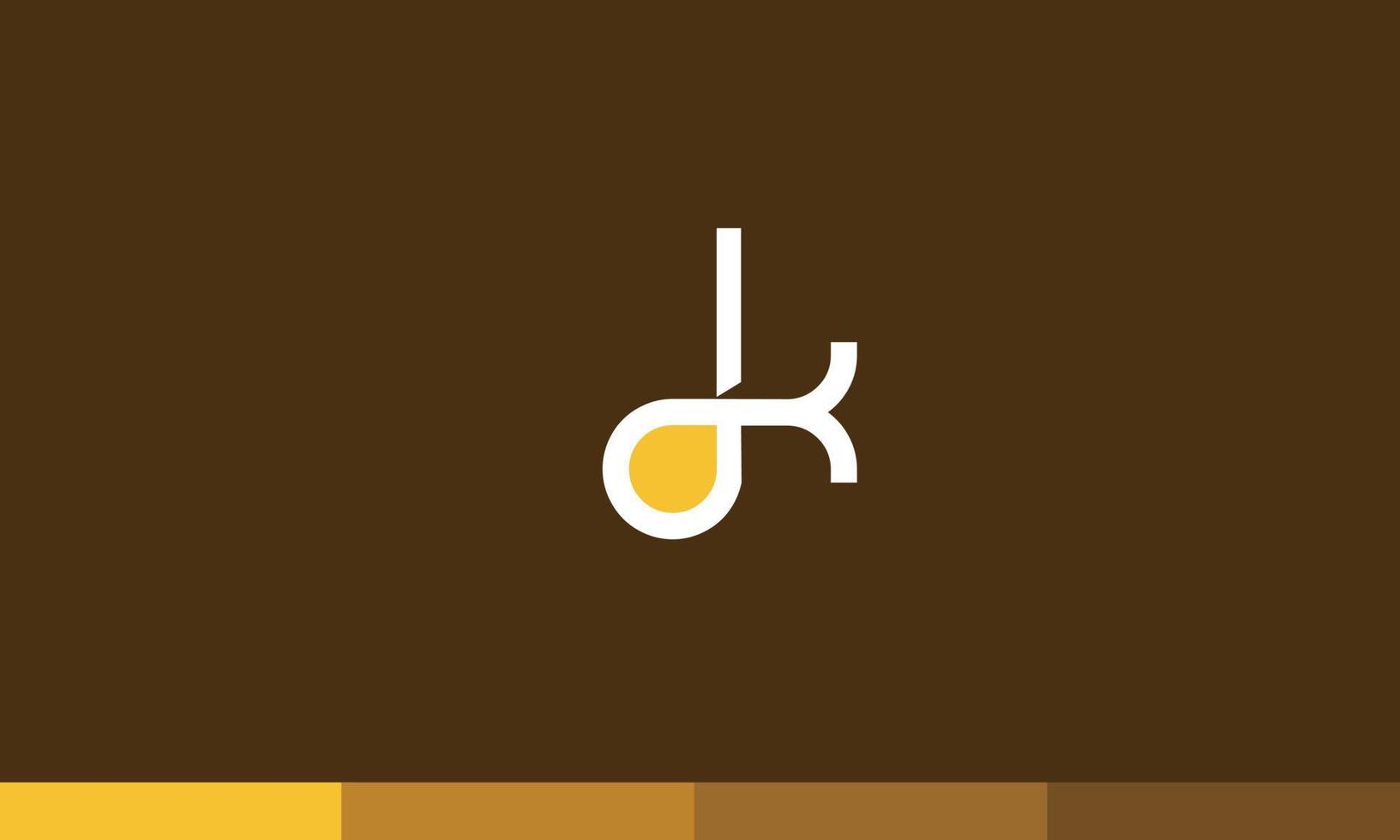 Alphabet letters Initials Monogram logo DK, KD, D and K vector
