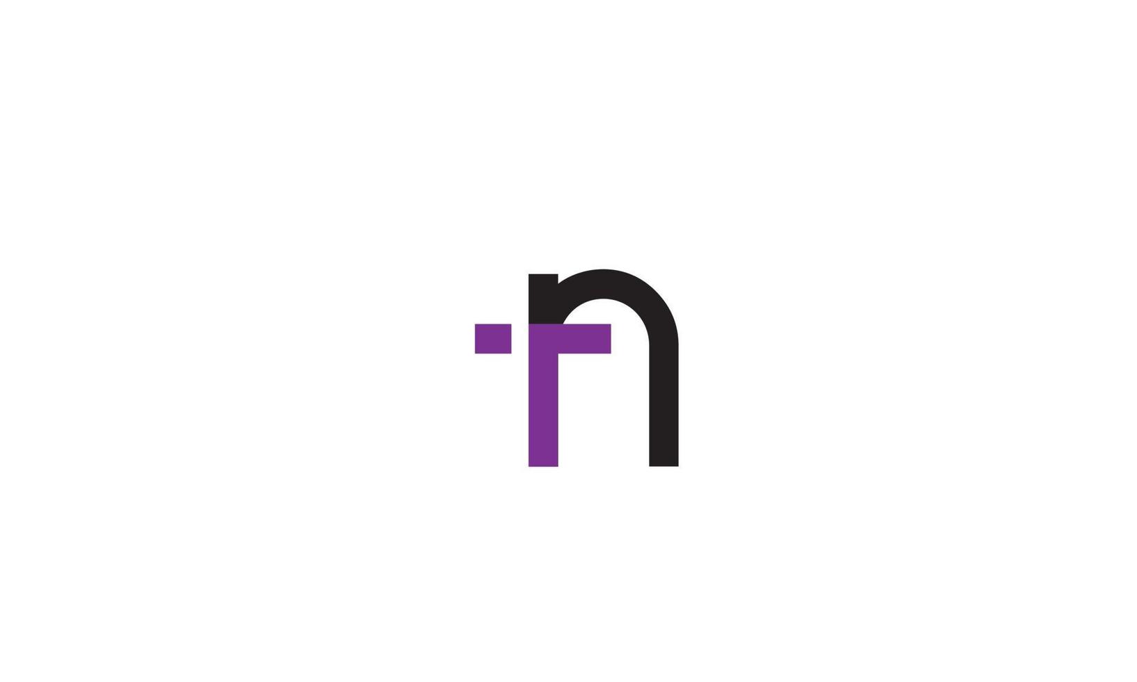 Alphabet letters Initials Monogram logo TN, NT, T and N vector