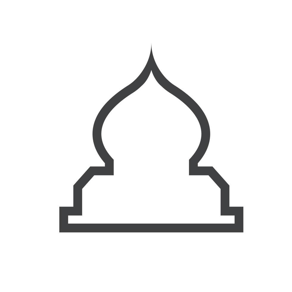 Mosque Window Vector Icon