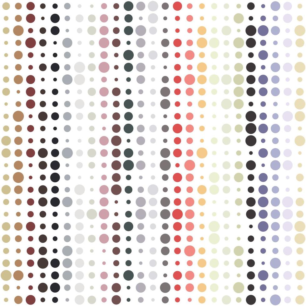 Geometrical background with irregular color circles. Abstract round seamless pattern. vector