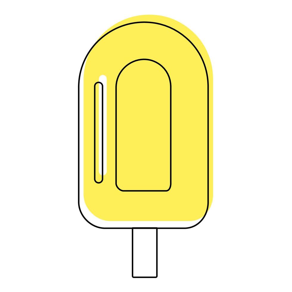 ilustración vectorial de helado aislado sobre fondo blanco. ilustración vectorial vector