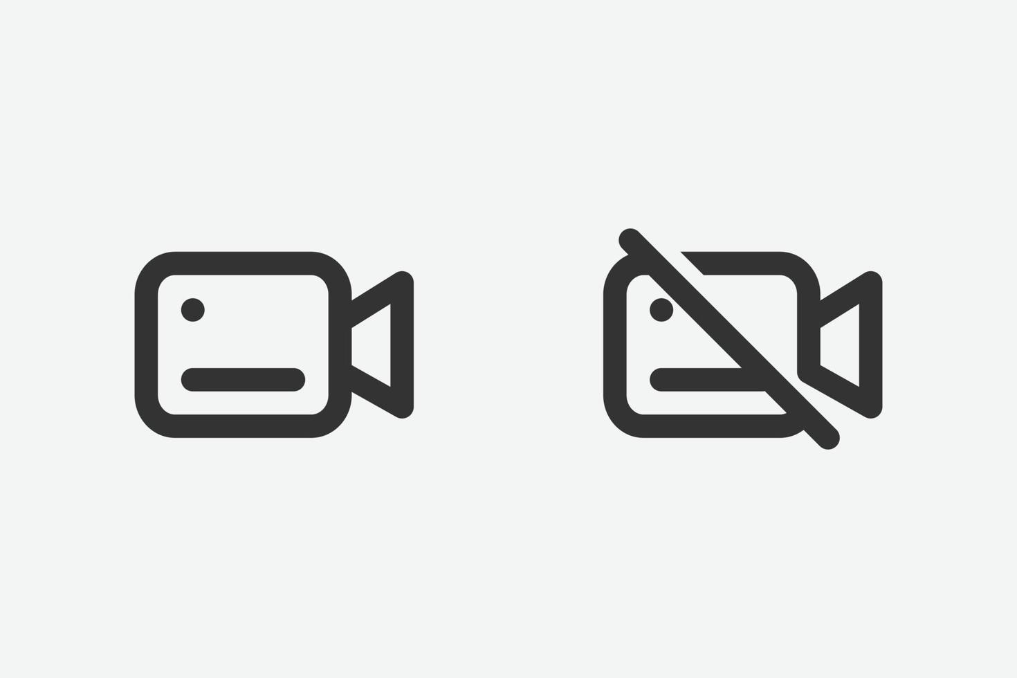 Video camera vector icon. Camera icon symbol. Video camera vector illustration on isolated background