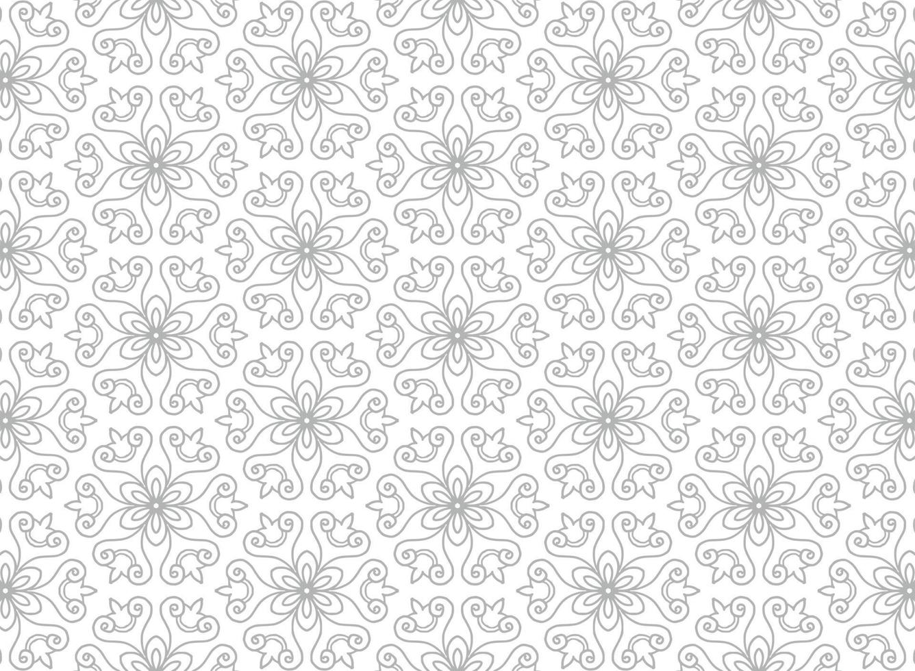 Ethnic floral seamless pattern background vector