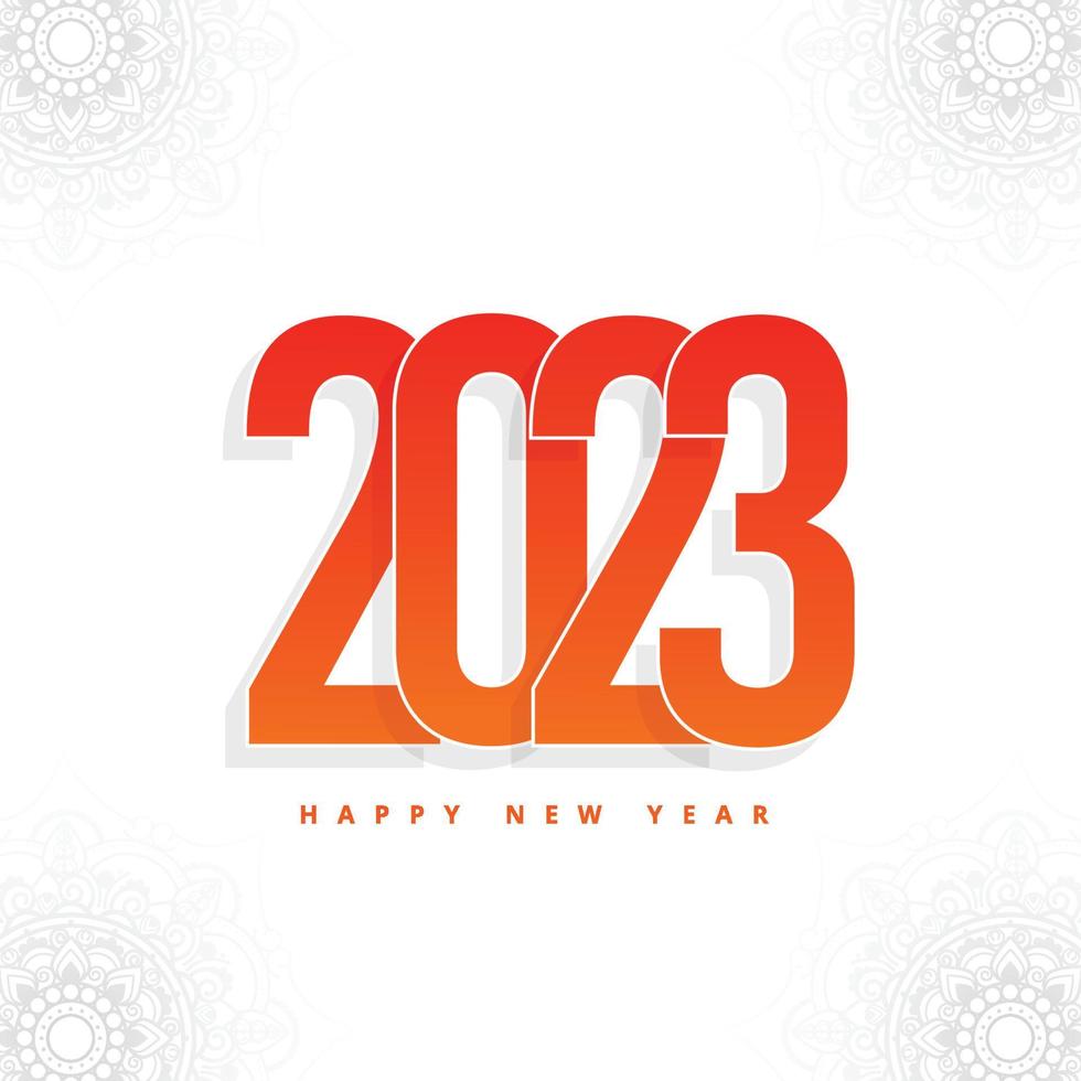 Happy new year 2023 card background vector