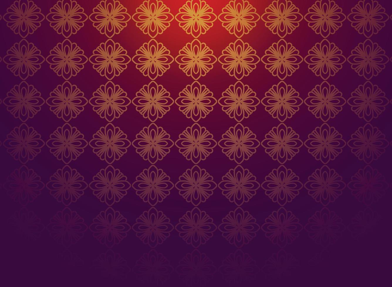 fondo de lujo hermoso patrón floral dorado vector