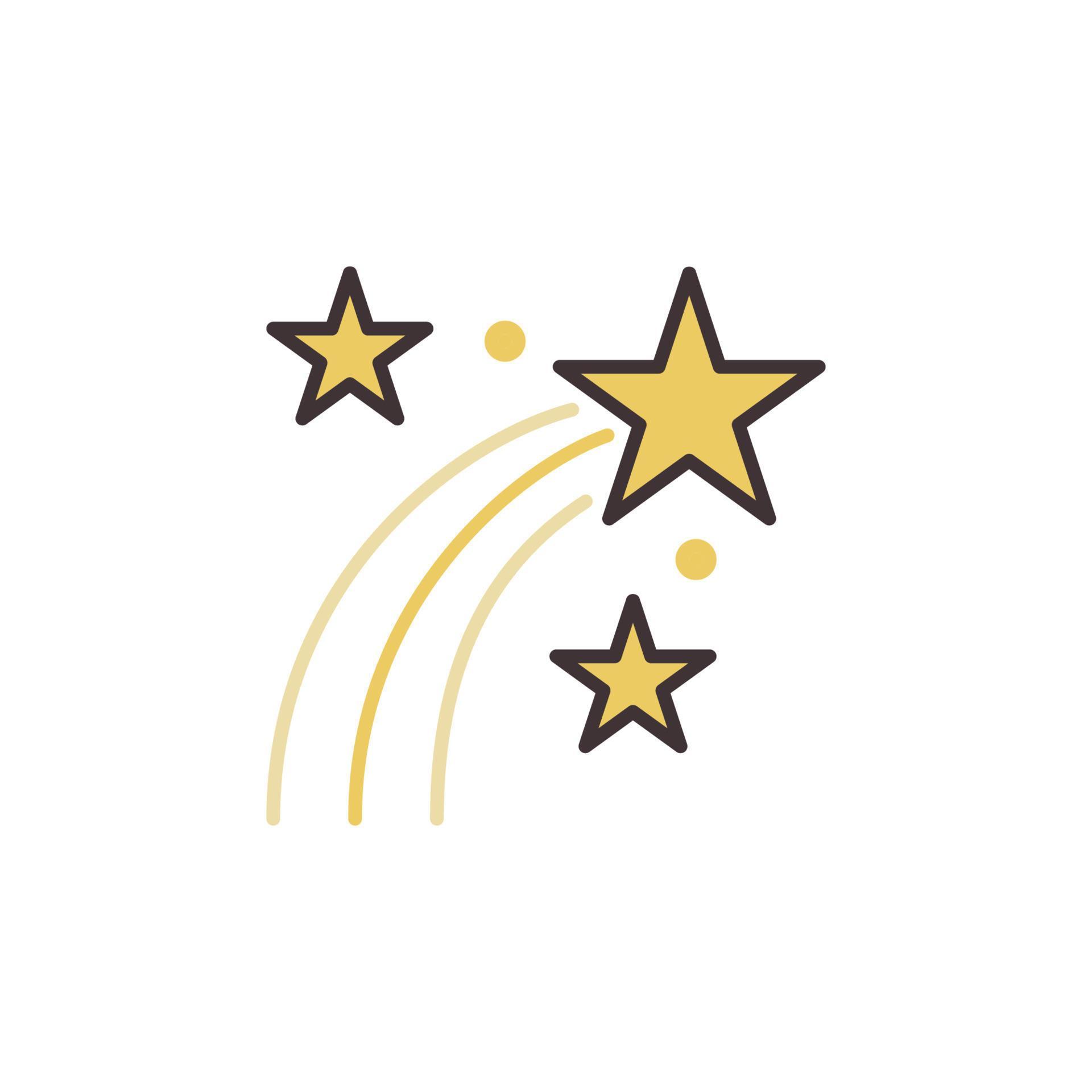 Christmas Falling Star vector concept colored icon 12758370 Vector Art at Vecteezy