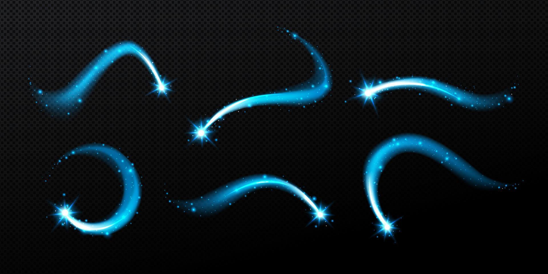 Magic spiral, twist effect with stars and sparkles vector