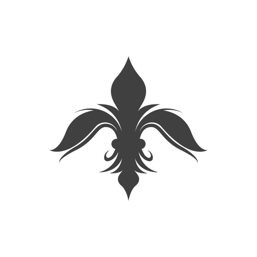 diseño de icono de vector de flor de lis