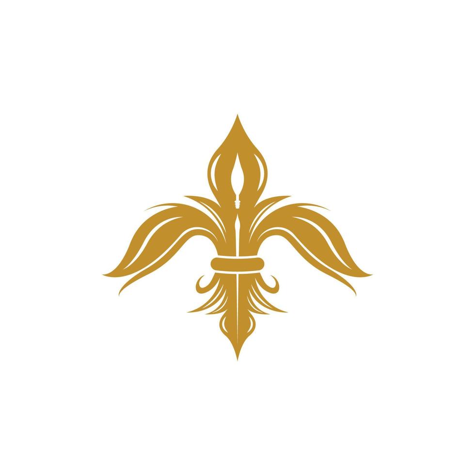Fleur de lis vector icon design
