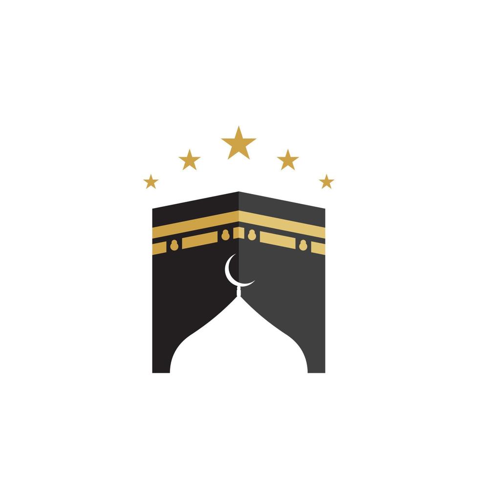 kaaba vector illustration icon