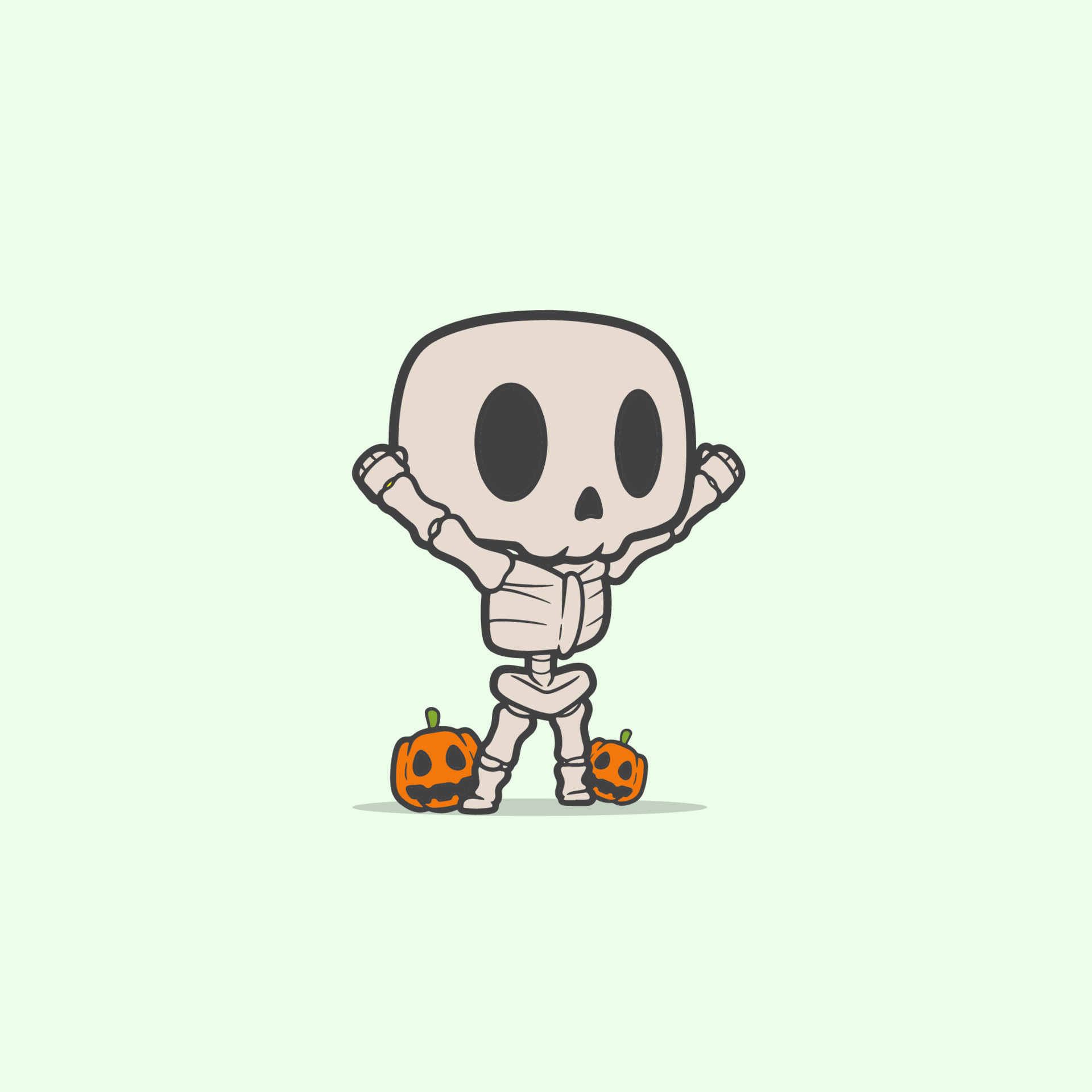 Halloween Skeleton (Free Animated GIF) – Toon Characters