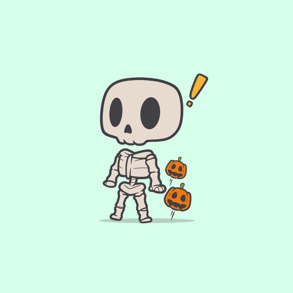 graphic character skeleton shocks vector