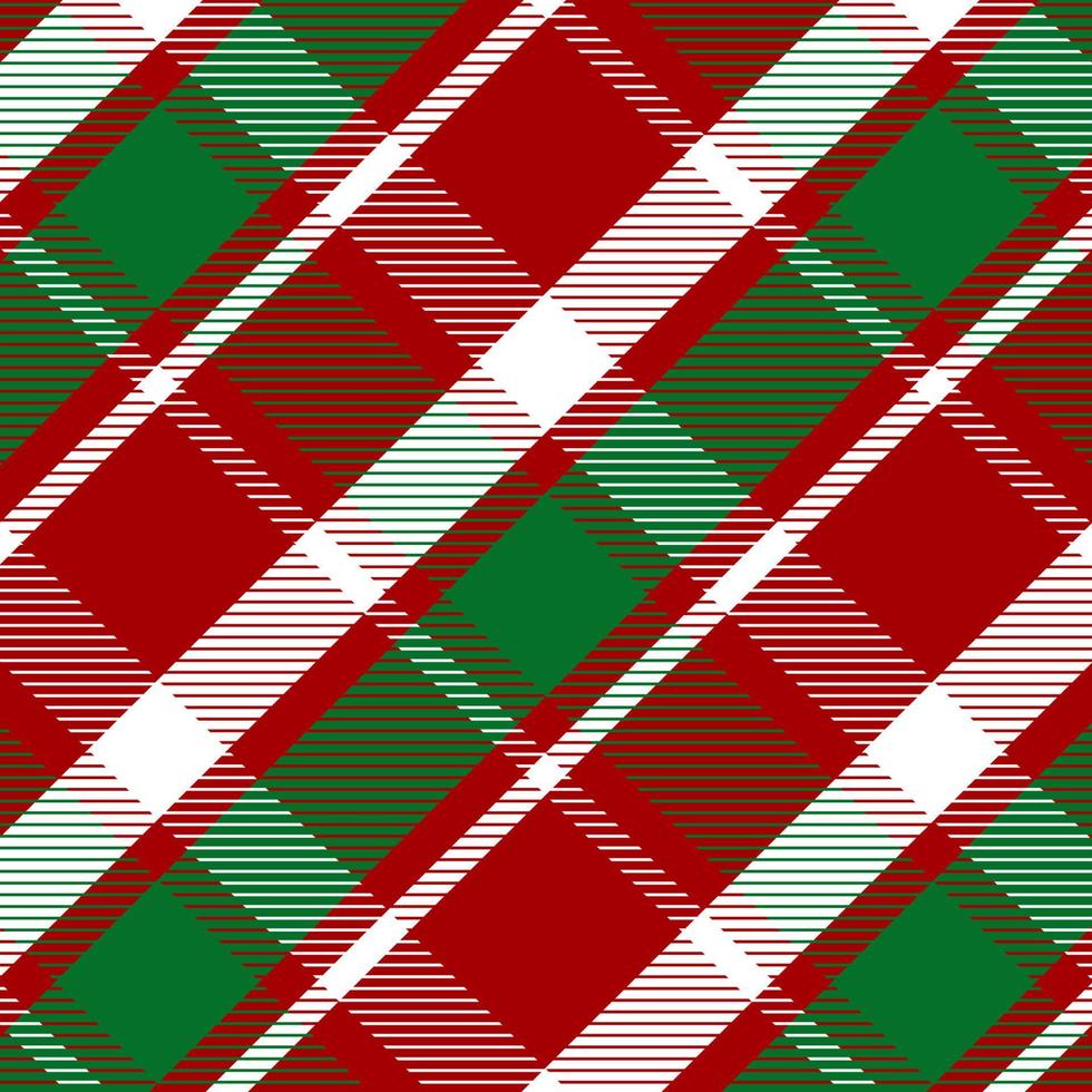 plaid style background with Christmas colours vector